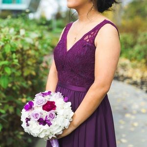 Purple Morilee cocktail or bridesmaids dresses